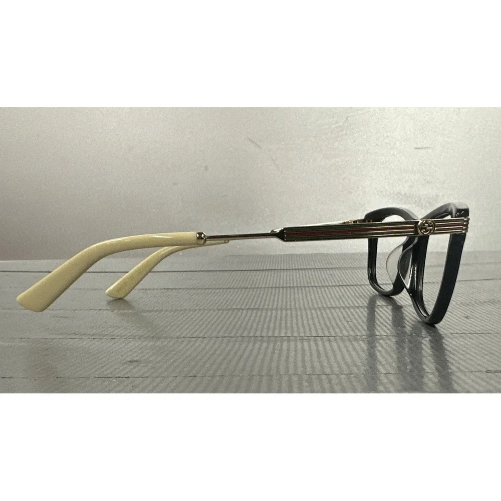 GUCCI GG 05240- 001 Black/gold  Square 52-17-140 Frames Beautiful Frames Only